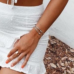 sterling silver cape cod double ball bracelet